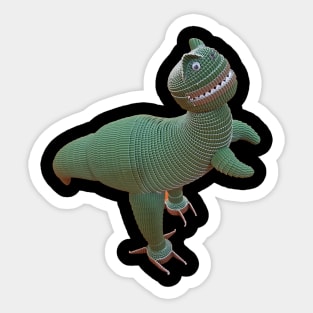 The crazy T-Rex Sticker